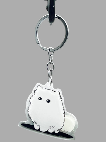 Persian Cat Acrylic Keychain, Cute kawaii memorial ornament, pet portrait charm, backpack fob, dad car décor, stocking stuffer, birthday gift