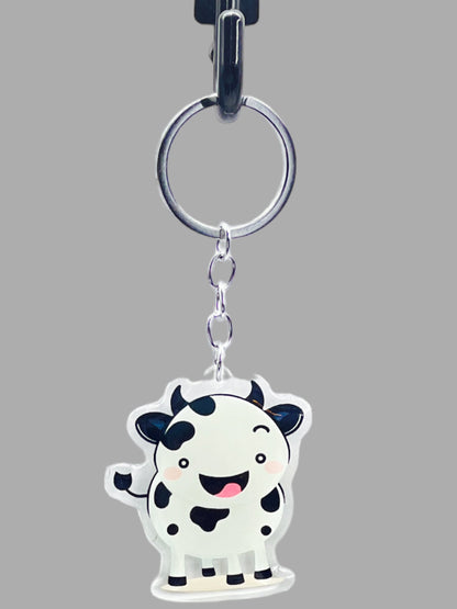 Holstein-Friesian Cow Acrylic Keychain