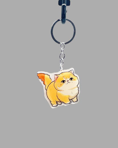 Golden Labrador Dog Acrylic keychain, Cute kawaii memorial ornament, pet portrait charm gift, backpack photo fob, dad car décor, dog mom gift