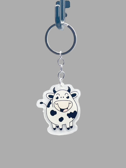 Holstein Cow Acrylic Keychain