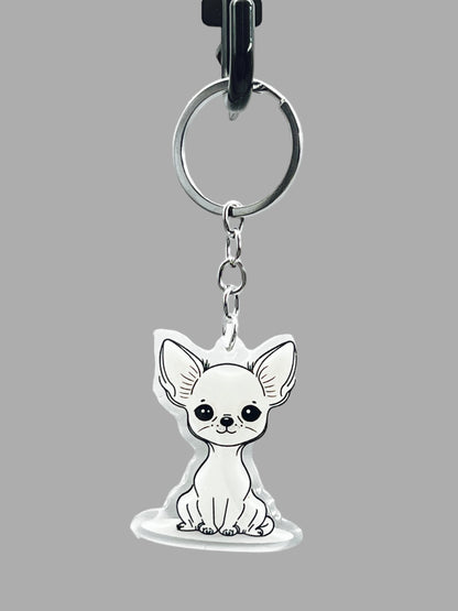 Siamese Cat Acrylic Keychain, Cute kawaii memorial ornament, pet portrait charm, backpack fob, dad car décor, stocking stuffer, birthday gift