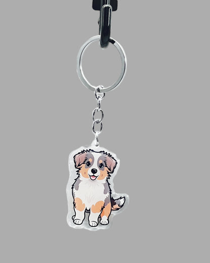 Persian Cat Acrylic Keychain, Cute kawaii memorial ornament, pet portrait charm, backpack fob, dad car décor, stocking stuffer, birthday gift