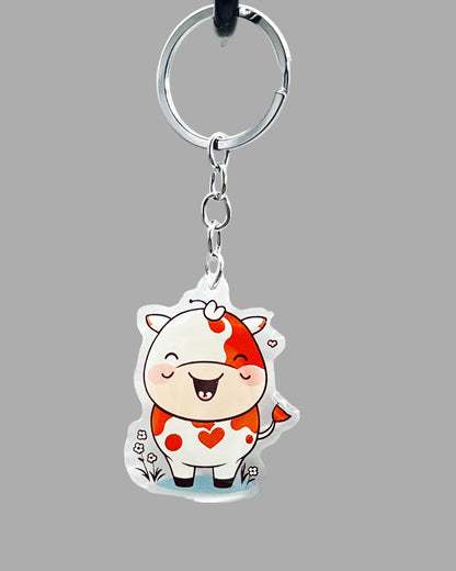 Persian Cat Acrylic Keychain, Cute kawaii memorial ornament, pet portrait charm, backpack fob, dad car décor, stocking stuffer, birthday gift