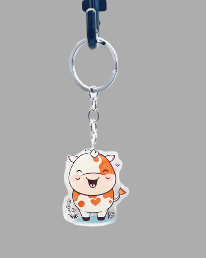 Persian Cat Acrylic Keychain, Cute kawaii memorial ornament, pet portrait charm, backpack fob, dad car décor, stocking stuffer, birthday gift