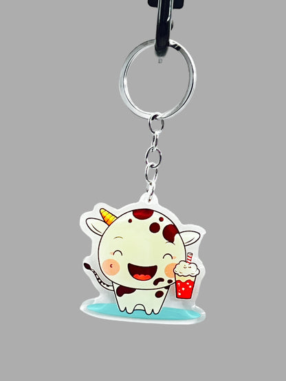 Holstien Cow Acrylic Keychain