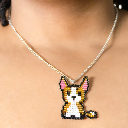 Dog pendant necklace