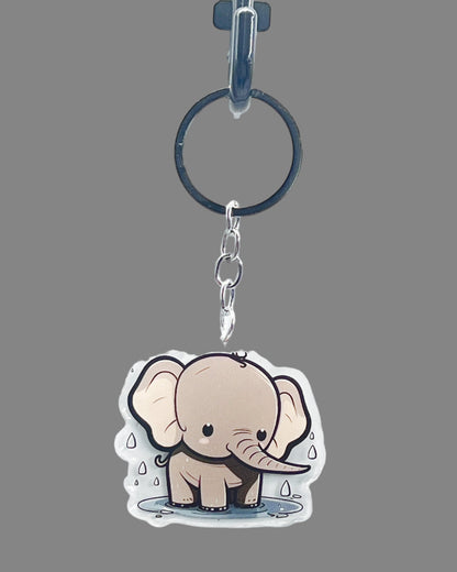 Elephant Acrylic Keychains