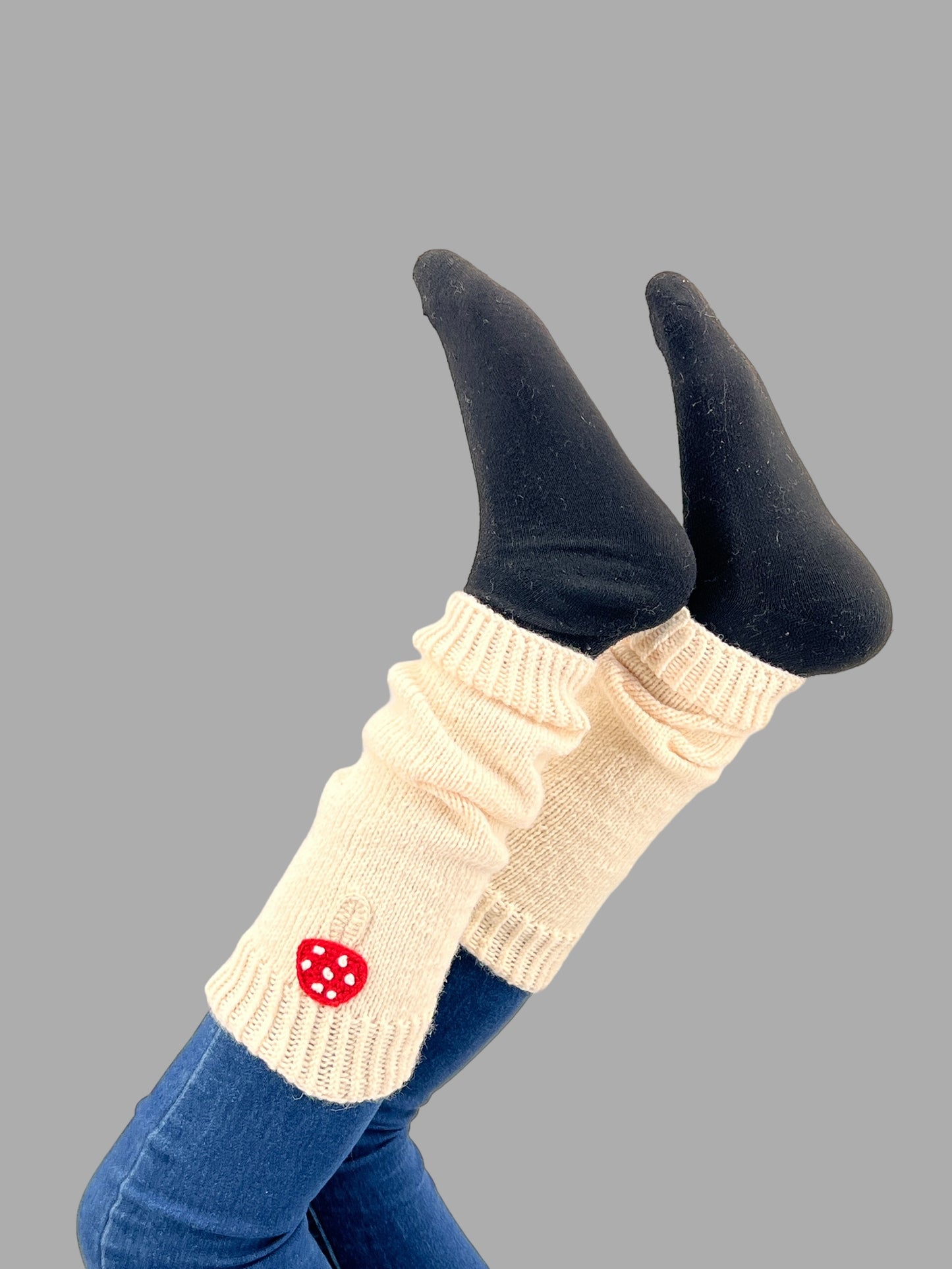 Crochet Mushroom Hand Leg Warmers - Birthday Gift for Girls: Granddaughter, Daughter, Niece. Perfect for Stocking Stuffers, Back to school