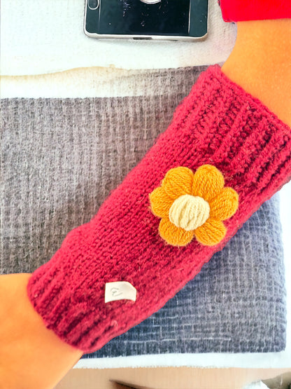 Cute Crochet Daisy Flower Leg Warmers - Birthday Gift for Girls: Granddaughter, Daughter, Niece. Perfect for Stocking Stuffers, Baby Showers