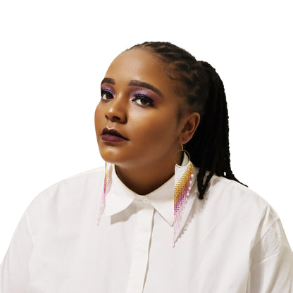 Handcrafted Beaded Fringe Earrings: Drop Dangle Style, Ideal for Summer, Weddings, and Special Gifts for Bridesmaids, Best Friends, and mothers