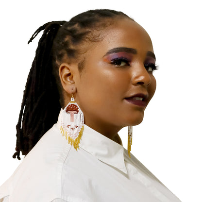 Handcrafted Beaded Fringe Earrings: Drop Dangle Style, Ideal for Summer, Weddings, and Special Gifts for Bridesmaids, Best Friends, and mothers