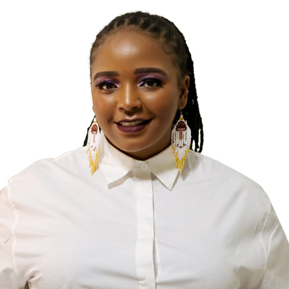 Handcrafted Beaded Fringe Earrings: Drop Dangle Style, Ideal for Summer, Weddings, and Special Gifts for Bridesmaids, Best Friends, and mothers