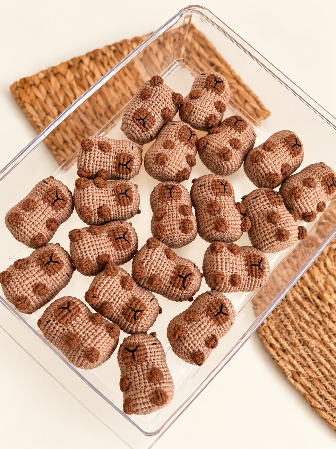 Capybara Crochet Keychain — handmade crochet keychain