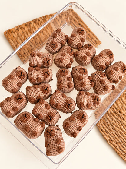 Capybara Crochet Keychain — handmade crochet keychain