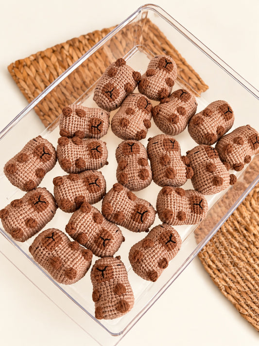 Capybara Crochet Keychain — handmade crochet keychain