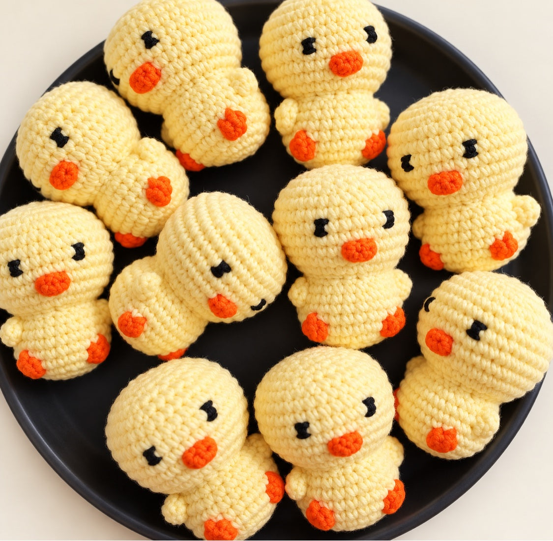 Yellow duck crochet minis