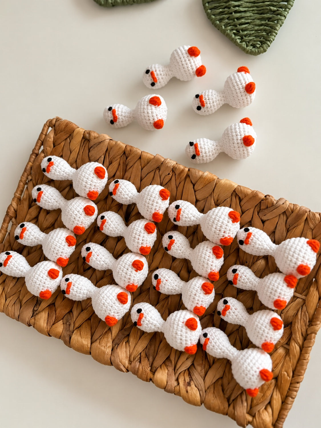 Goose Crochet Keychain — handmade crochet keychain