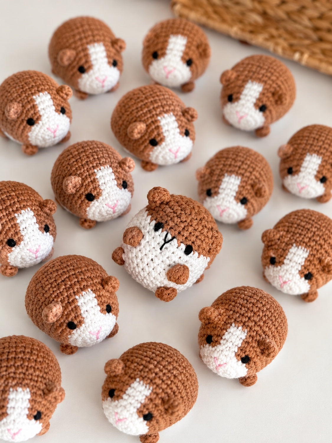 Guinea Pig Crochet Keychain — handmade crochet keychain