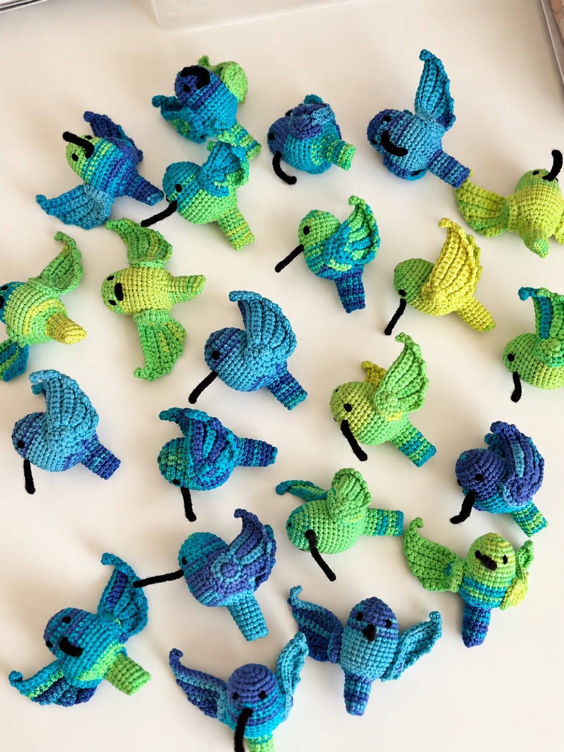 Hummingbird Crochet Keychain — handmade crochet keychain
