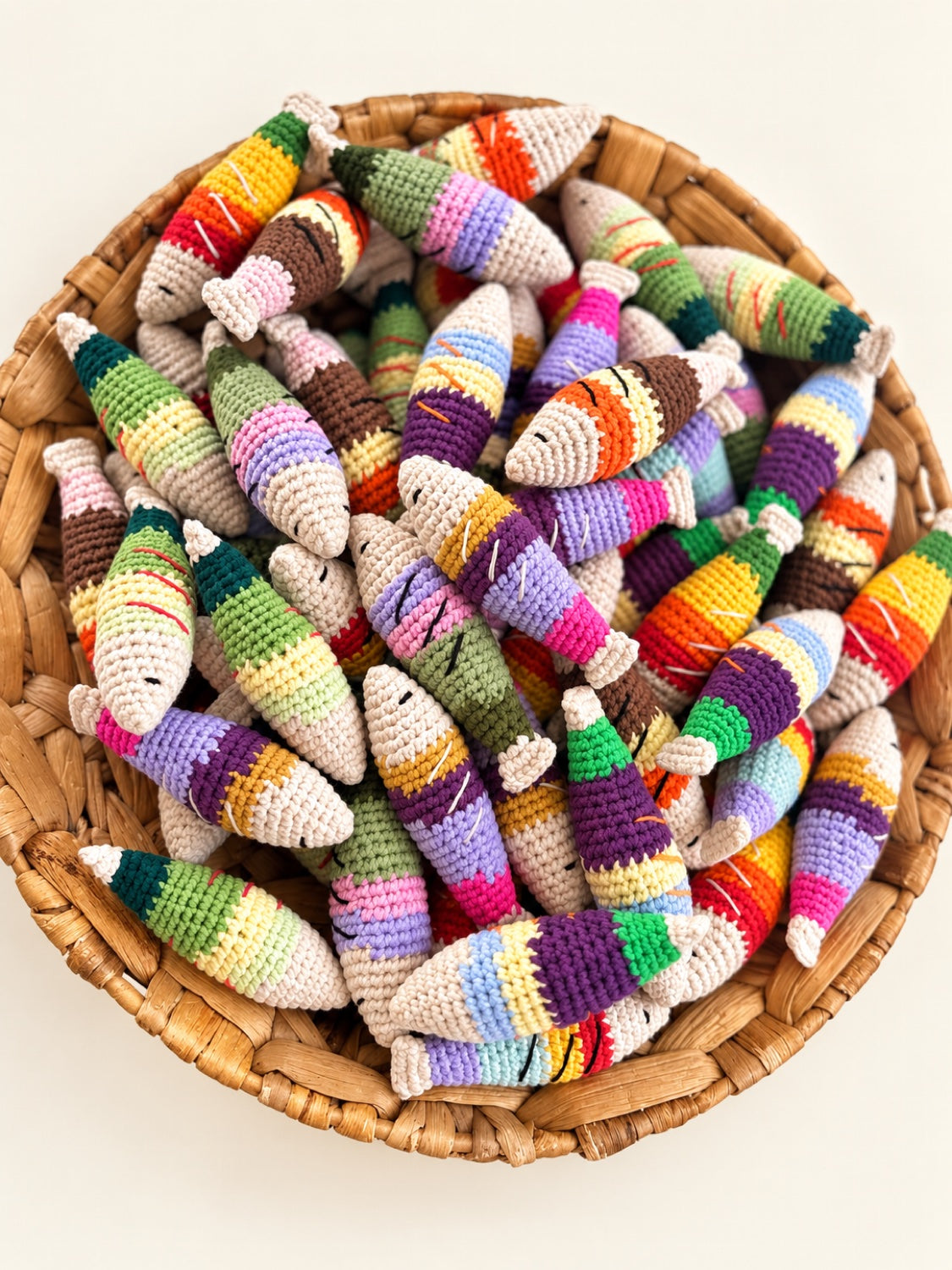 Sardine Fish Crochet Keychain — handmade crochet keychain