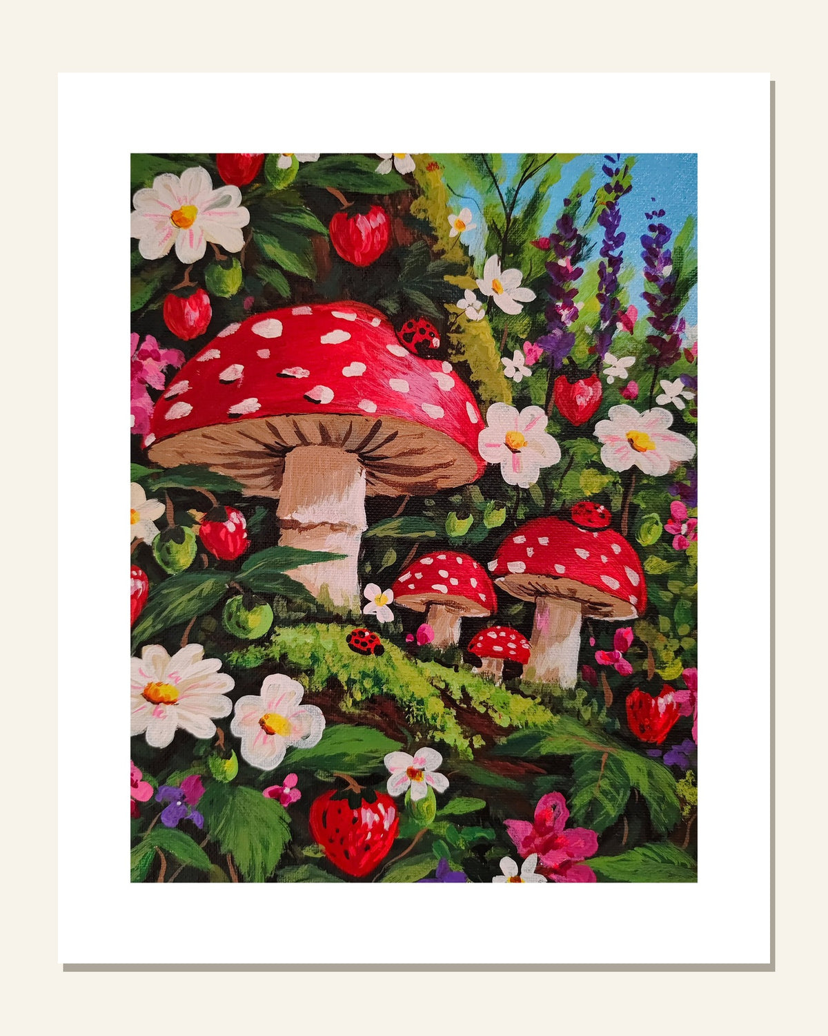 The Berry Patch — unframed 8 × 10 art print with white border, exactly as it arrives