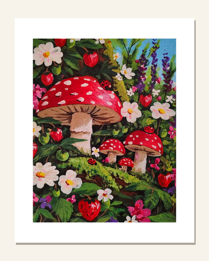 The Berry Patch — unframed 8 × 10 art print with white border, exactly as it arrives