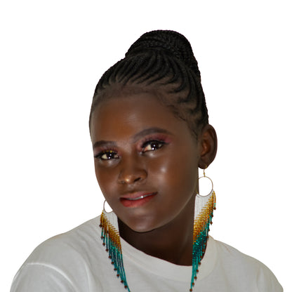 Handcrafted Beaded Fringe Earrings: Drop Dangle Style, Ideal for Summer, Weddings, and Special Gifts for Bridesmaids, Best Friends, and mothers