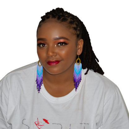 Handcrafted Beaded Fringe Earrings: Drop Dangle Style, Ideal for Summer, Weddings, and Special Gifts for Bridesmaids, Best Friends, and mothers