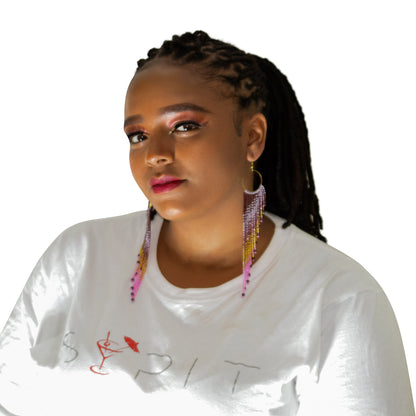 Handcrafted Beaded Fringe Earrings: Drop Dangle Style, Ideal for Summer, Weddings, and Special Gifts for Bridesmaids, Best Friends, and mothers