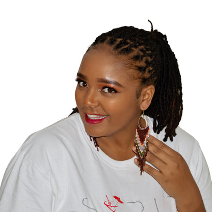 Handcrafted Beaded Fringe Earrings: Drop Dangle Style, Ideal for Summer, Weddings, and Special Gifts for Bridesmaids, Best Friends, and mothers