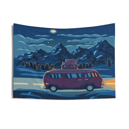 Camper Tapestry for Contemporary Home Decor . Inspirational Wall Hanging Art for Baby Nursery, Dorm room, Coastal Home . Housewarming Gift