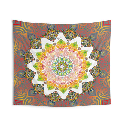Mandala Tapestry for Contemporary Home Decor . Inspirational Wall Hanging Art for Baby Nursery, Dorm room, Coastal Home . Housewarming Gift