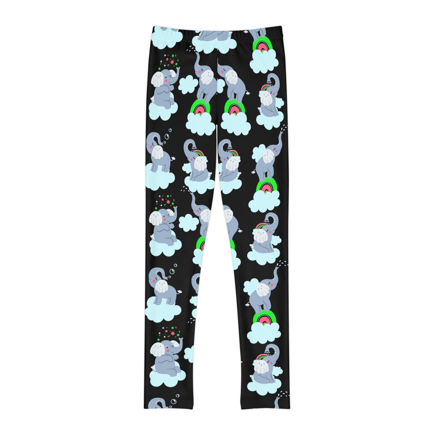Elephant animal kingdom, Safari Youth Leggings, One of a Kind Gift - Unique Workout Activewear tights for kids, Daughter, Niece Christmas Gift