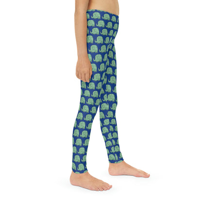Elephant animal kingdom, Safari Youth Leggings,  One of a Kind Gift - Unique Workout Activewear tights for kids, Daughter, Niece  Christmas Gift