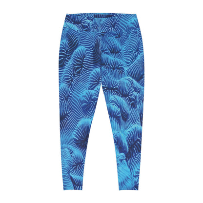 Beach Ocean Plus Size Leggings One of a Kind Gift - Unique Workout Activewear tights for Wife fitness, Mother, Girlfriend Christmas Gift