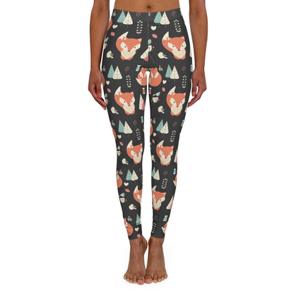 Fox Safari Animal Kingdom  Women Leggings . One of a Kind Workout Activewear tights for Mothers Day, Girlfriend, Gift for Her