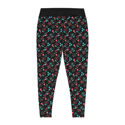 Valentines Day Gift For Her Plus Size Leggings . One of a Kind Workout Activewear tights for Mothers Day, Girlfriend, Gift for Her