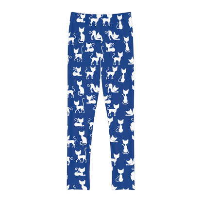 Cat Lovers Youth Leggings,  One of a Kind Gift - Unique Workout Activewear tights for  kids Fitness , Daughter, Niece  Christmas Gift