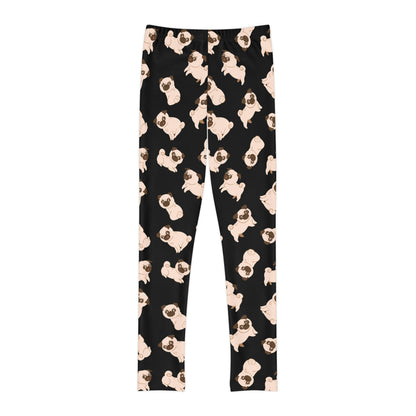 Dog Lover Youth Leggings,  One of a Kind Gift - Unique Workout Activewear tights for  kids fitness , Daughter, Niece  Christmas Gift