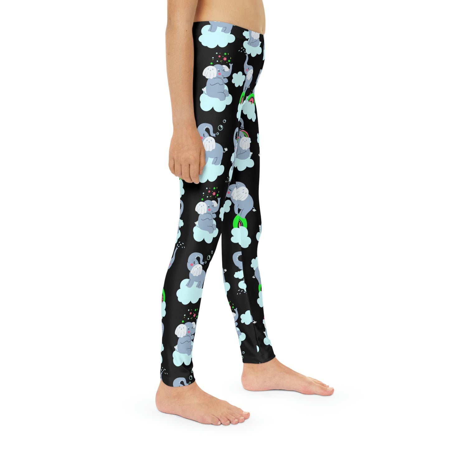Elephant animal kingdom, Safari Youth Leggings, One of a Kind Gift - Unique Workout Activewear tights for kids, Daughter, Niece Christmas Gift