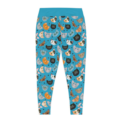 Cat Mom Plus Size Leggings, One of a Kind Workout Activewear for Wife Fitness, Best Friend, mom and me tights, Mothers day , Christmas Gift
