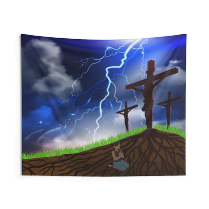 Christian Tapestry Contemporary Home Decor . Galaxy Wall Hanging Art for Baby Nursery, Dorm room, Coastal Home . Housewarming Gift