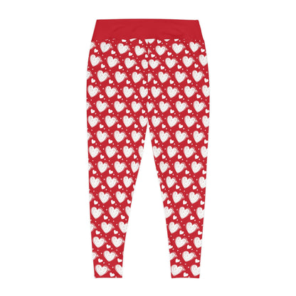 Valentines Day Gift For Her Plus Size Leggings . One of a Kind Workout Activewear tights for Mothers Day, Girlfriend, Gift for Her