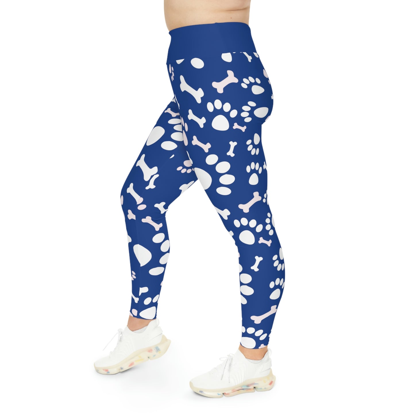 Dog Mom Plus Size Leggings One of a Kind Gift - Unique Workout Activewear tights for Mom fitness, Mothers Day, Girlfriend Christmas Gift