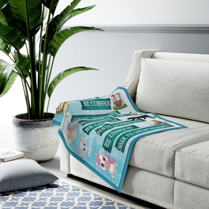 The Jungle Velveteen Plush Blanket