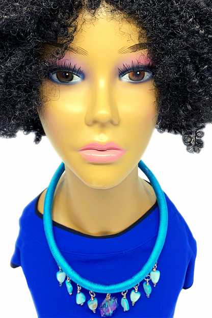 Kathy Handmade Colorful Statement chocker