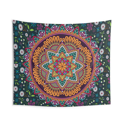 Indian Tapestry for Contemporary Home Decor . Inspirational Wall Hanging Art for Baby Nursery, Dorm room, Coastal Home . Housewarming Gift