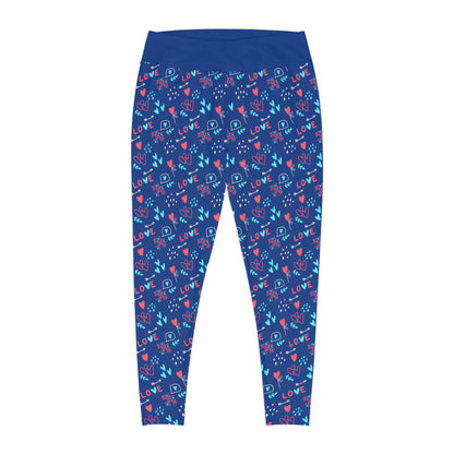 Valentines Day Gift For Her Plus Size Leggings . One of a Kind Workout Activewear tights for Mothers Day, Girlfriend, Gift for Her