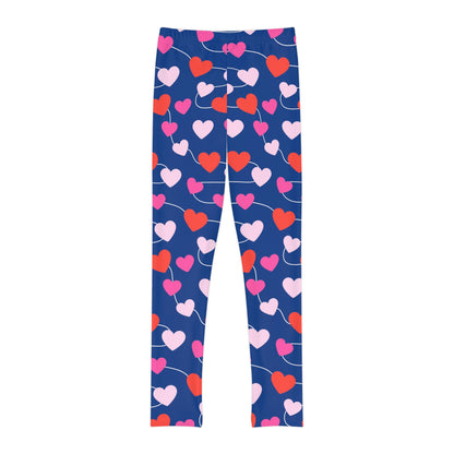 Valentine Youth Leggings,  One of a Kind Gift - Unique Workout Activewear tights for  kids fitness, Daughter, Niece  Christmas Gifts