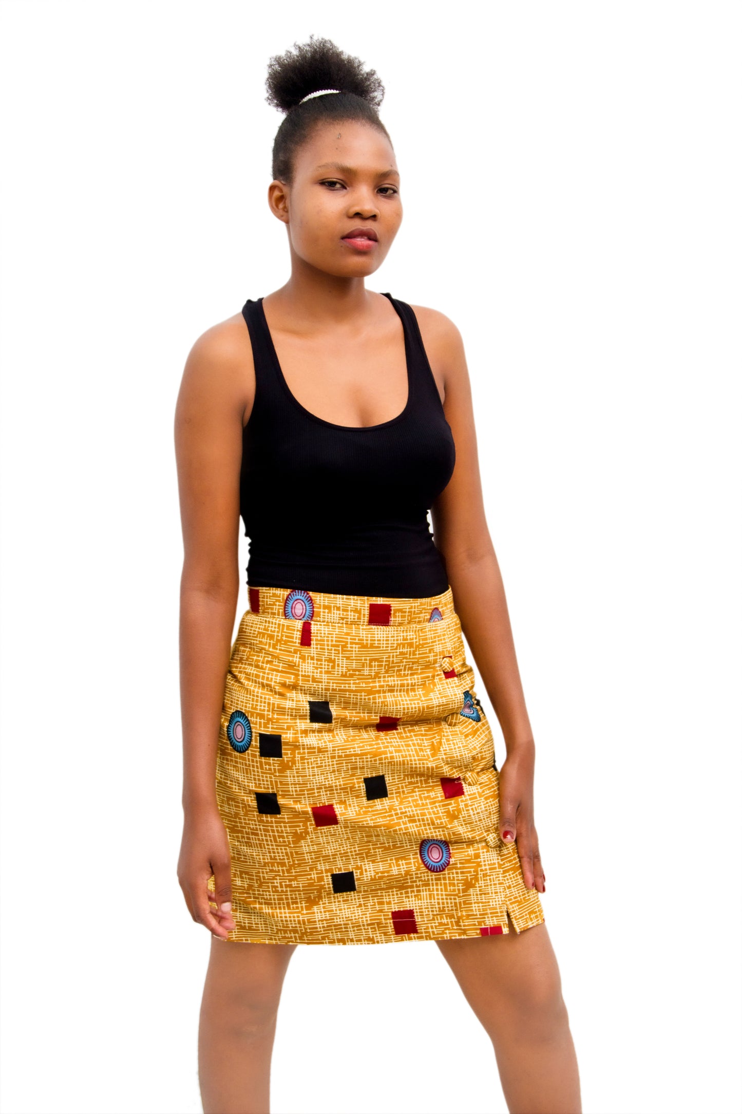 African Wax Skirt